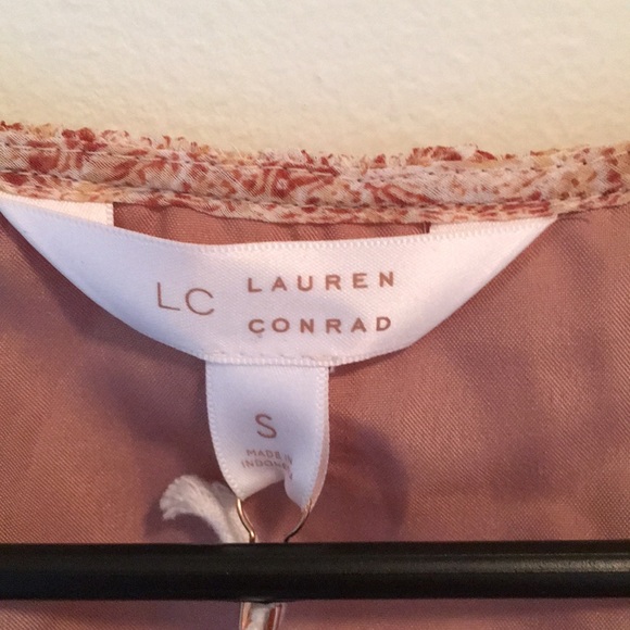 NWT LC LAUREN CONRAD Ruffled Dress S - Picture 5 of 7